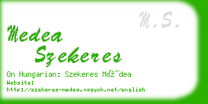 medea szekeres business card